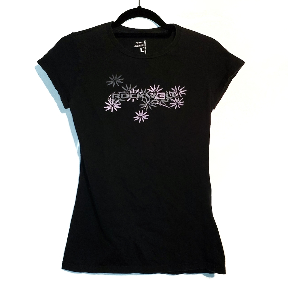 Vintage Black Signature Rockwell Time T Shirt